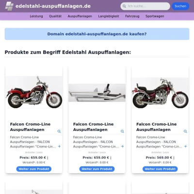 Screenshot edelstahl-auspuffanlagen.de