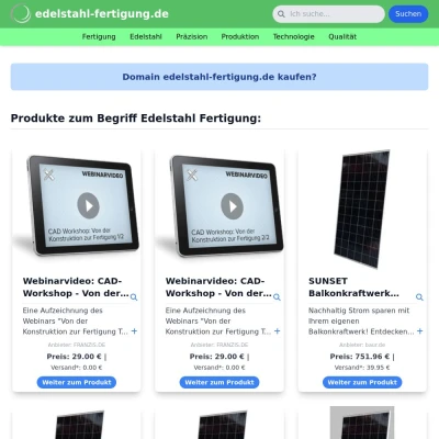 Screenshot edelstahl-fertigung.de
