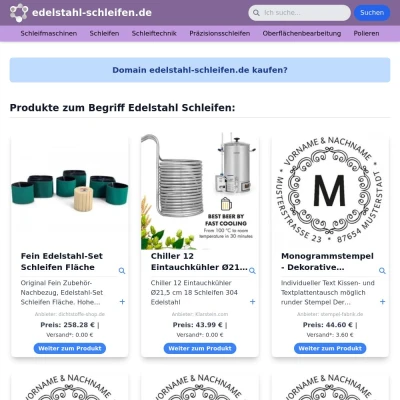 Screenshot edelstahl-schleifen.de