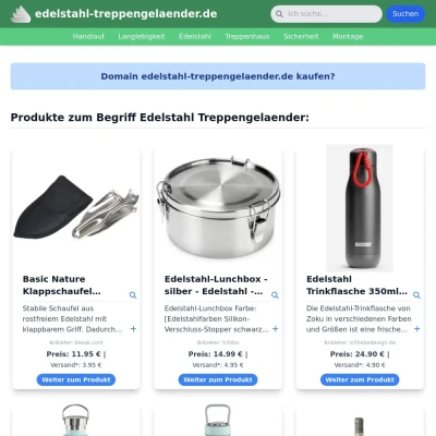 Screenshot edelstahl-treppengelaender.de