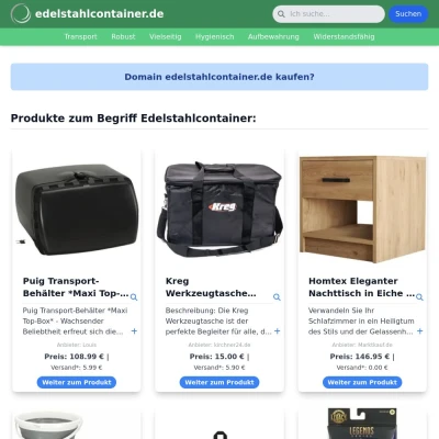 Screenshot edelstahlcontainer.de