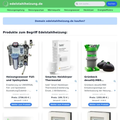 Screenshot edelstahlheizung.de
