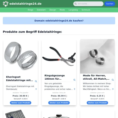 Screenshot edelstahlringe24.de