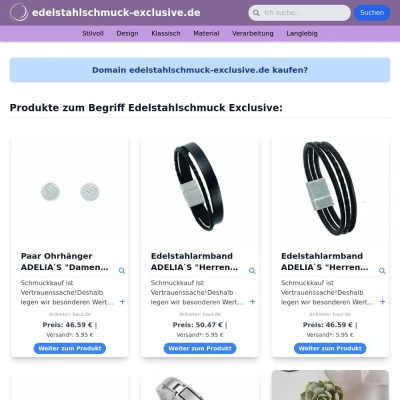 Screenshot edelstahlschmuck-exclusive.de