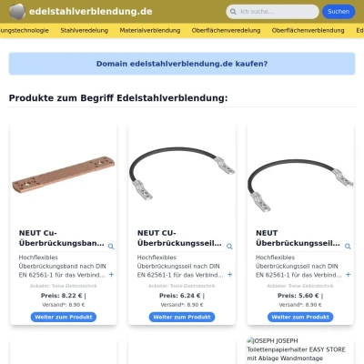 Screenshot edelstahlverblendung.de