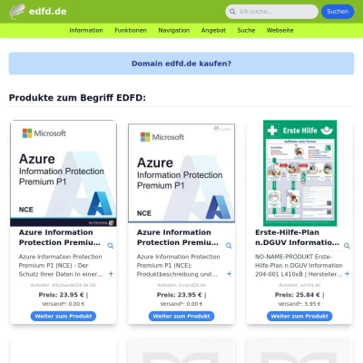 Screenshot edfd.de