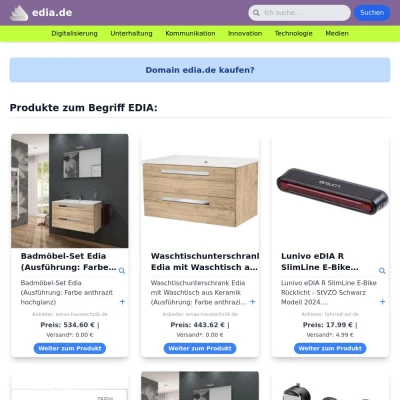 Screenshot edia.de
