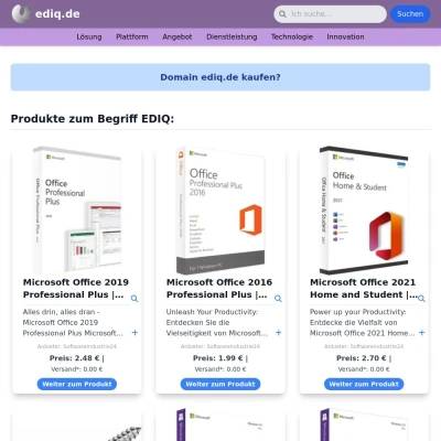 Screenshot ediq.de