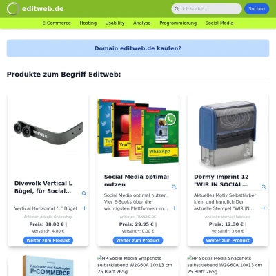 Screenshot editweb.de
