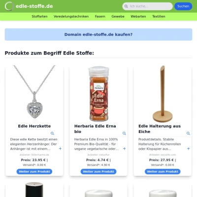Screenshot edle-stoffe.de