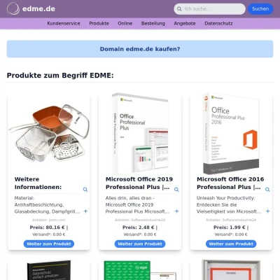 Screenshot edme.de