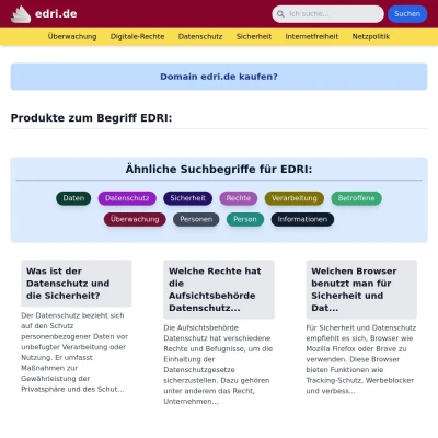Screenshot edri.de