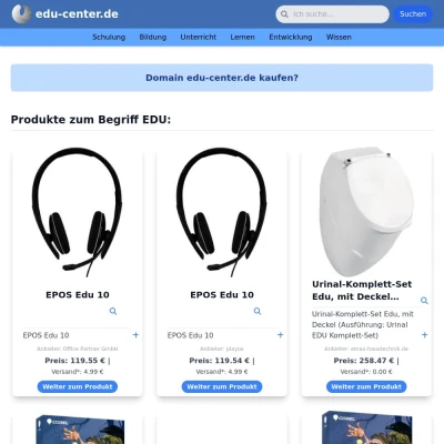 Screenshot edu-center.de