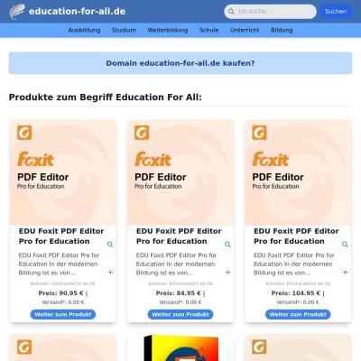 Screenshot education-for-all.de