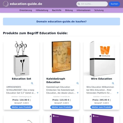 Screenshot education-guide.de