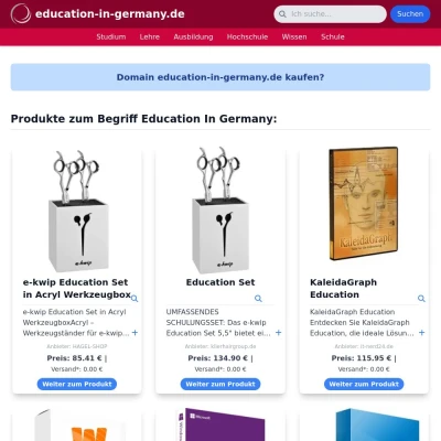 Screenshot education-in-germany.de