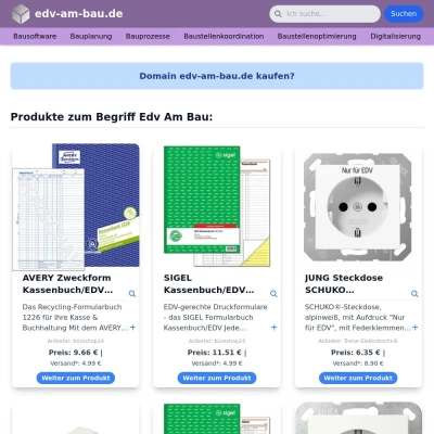 Screenshot edv-am-bau.de