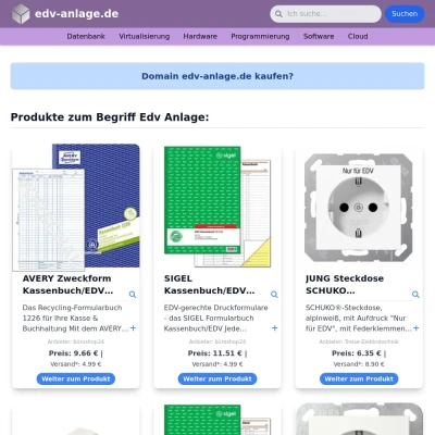 Screenshot edv-anlage.de
