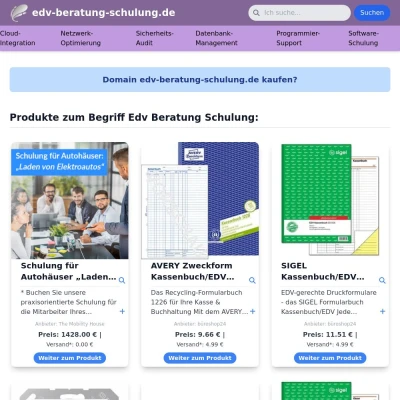 Screenshot edv-beratung-schulung.de