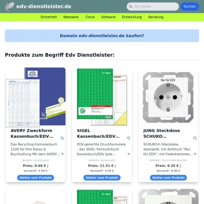 Screenshot edv-dienstleister.de