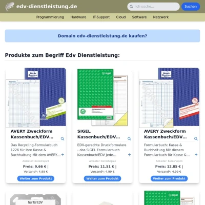 Screenshot edv-dienstleistung.de