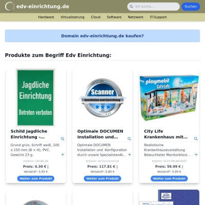 Screenshot edv-einrichtung.de