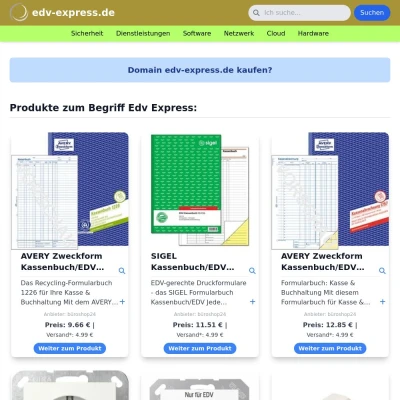 Screenshot edv-express.de