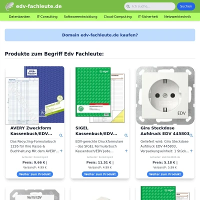 Screenshot edv-fachleute.de