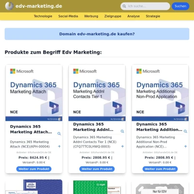 Screenshot edv-marketing.de