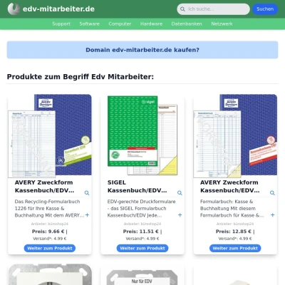 Screenshot edv-mitarbeiter.de