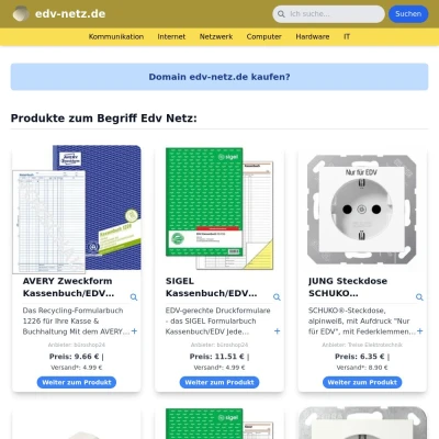 Screenshot edv-netz.de