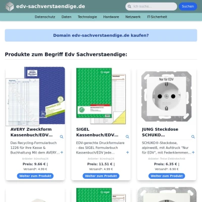 Screenshot edv-sachverstaendige.de