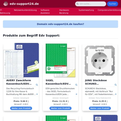 Screenshot edv-support24.de