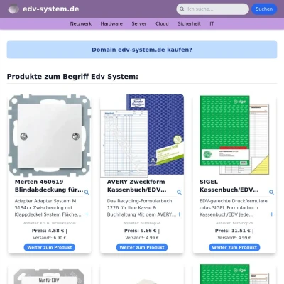 Screenshot edv-system.de