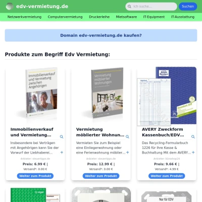 Screenshot edv-vermietung.de