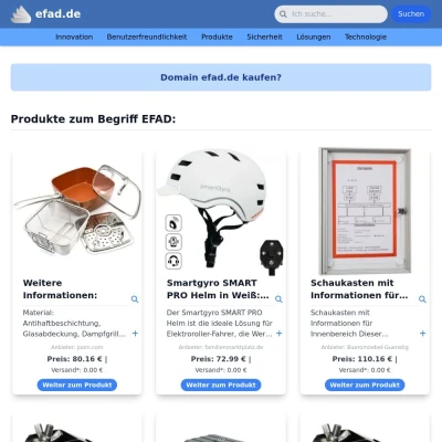 Screenshot efad.de