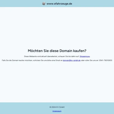 Screenshot efahrzeuge.de