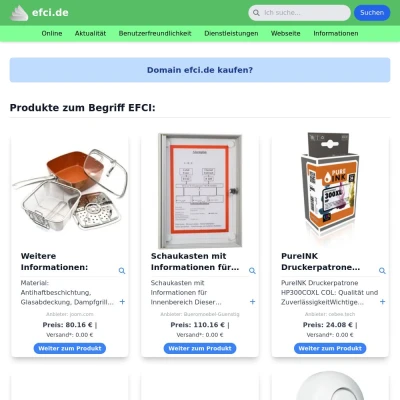 Screenshot efci.de