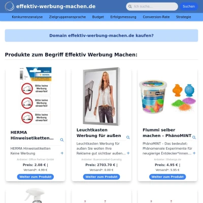 Screenshot effektiv-werbung-machen.de