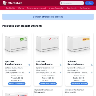 Screenshot efferent.de