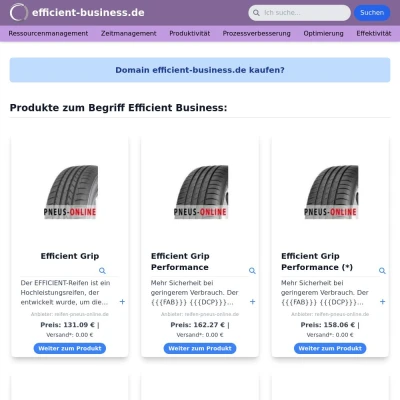 Screenshot efficient-business.de