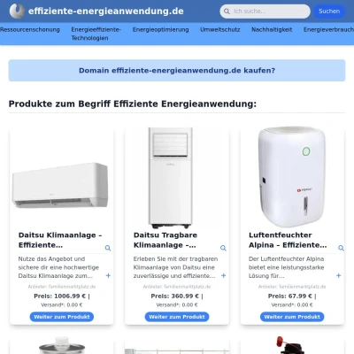 Screenshot effiziente-energieanwendung.de