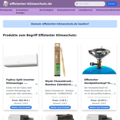 Screenshot effizienter-klimaschutz.de