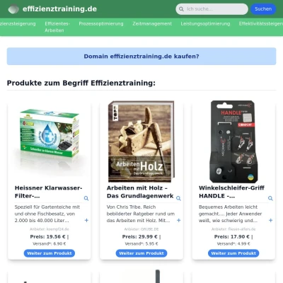 Screenshot effizienztraining.de