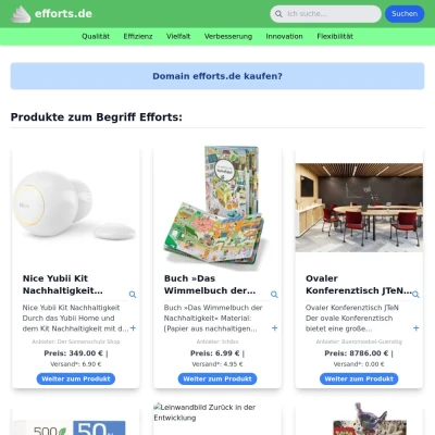 Screenshot efforts.de