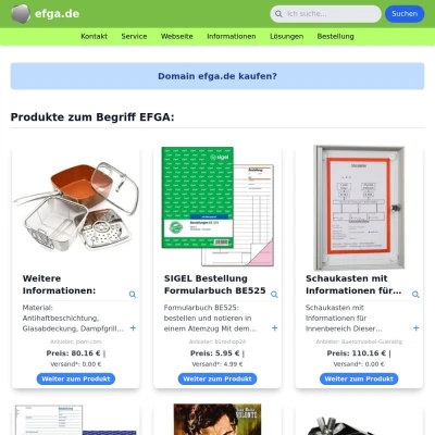 Screenshot efga.de
