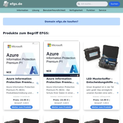 Screenshot efgs.de