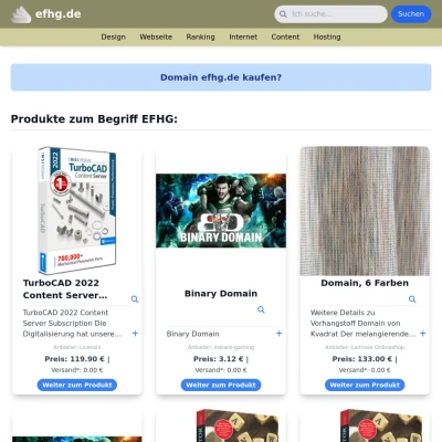 Screenshot efhg.de