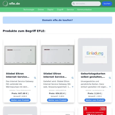 Screenshot efle.de