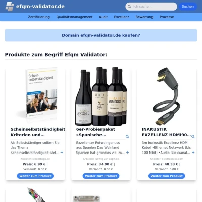 Screenshot efqm-validator.de
